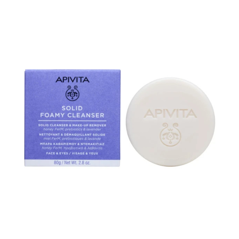 Apivita Espuma de Limpeza Sólida Rosto/Olhos 80 g