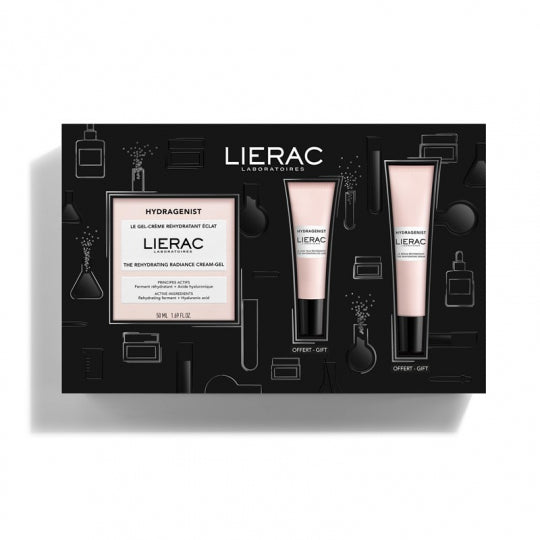 Lierac Hydragenist Gel-creme 50ml + Sérum 15ml + Creme de Olhos 7.5ml Coffret