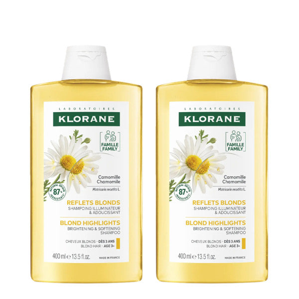 Klorane Capilar Champô Camomila 400ml Duo
