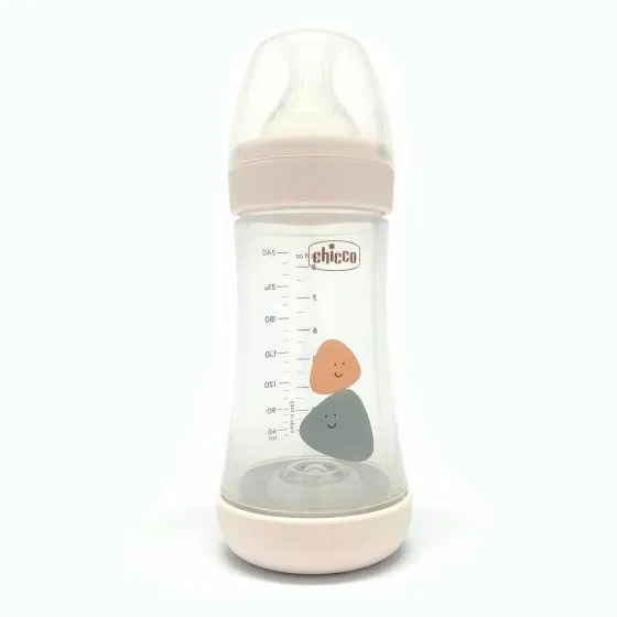 Chicco Biberão Perfect5 Branco 240ml Médio Silicone