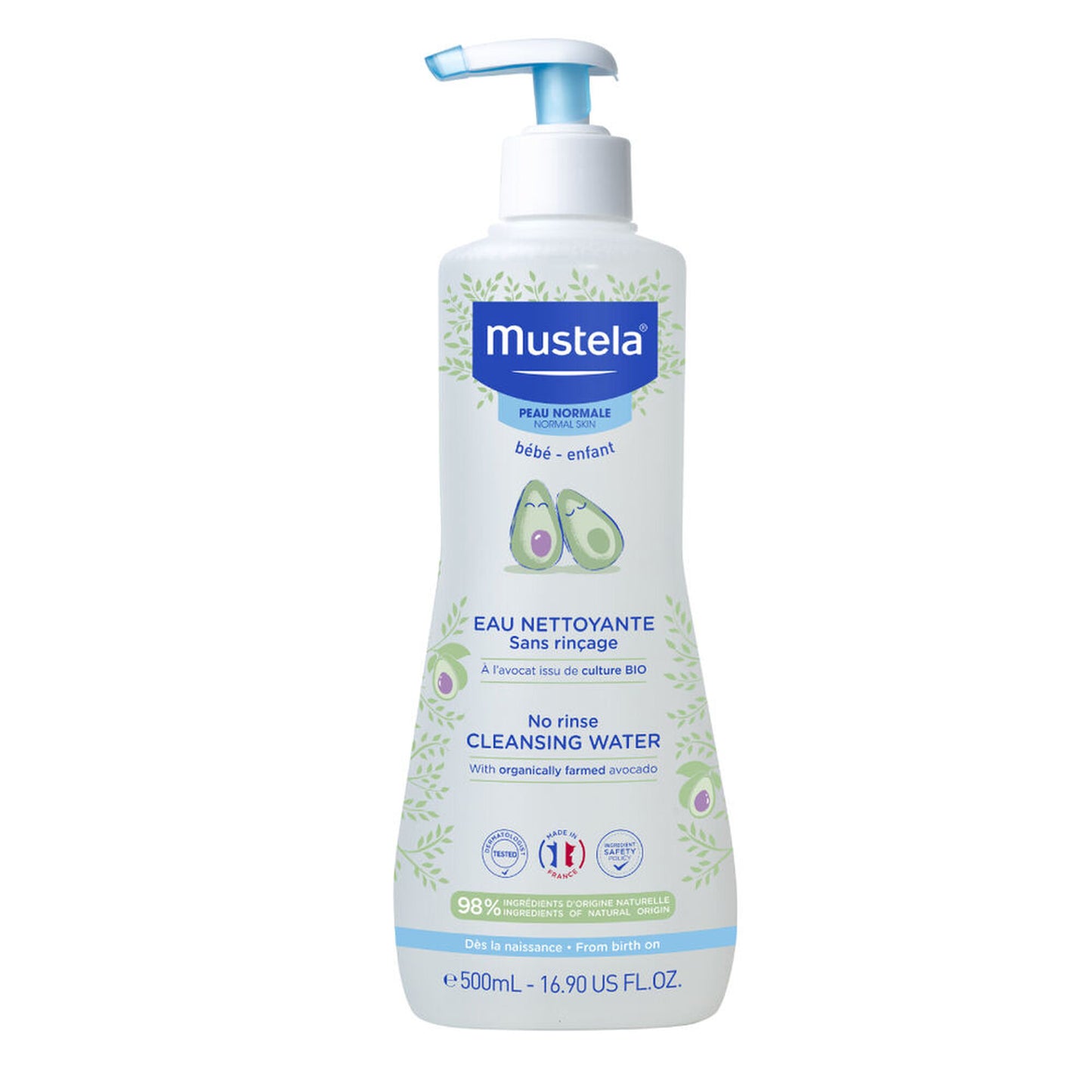 Mustela Água de Limpeza Sem Enxaguamento 500ml