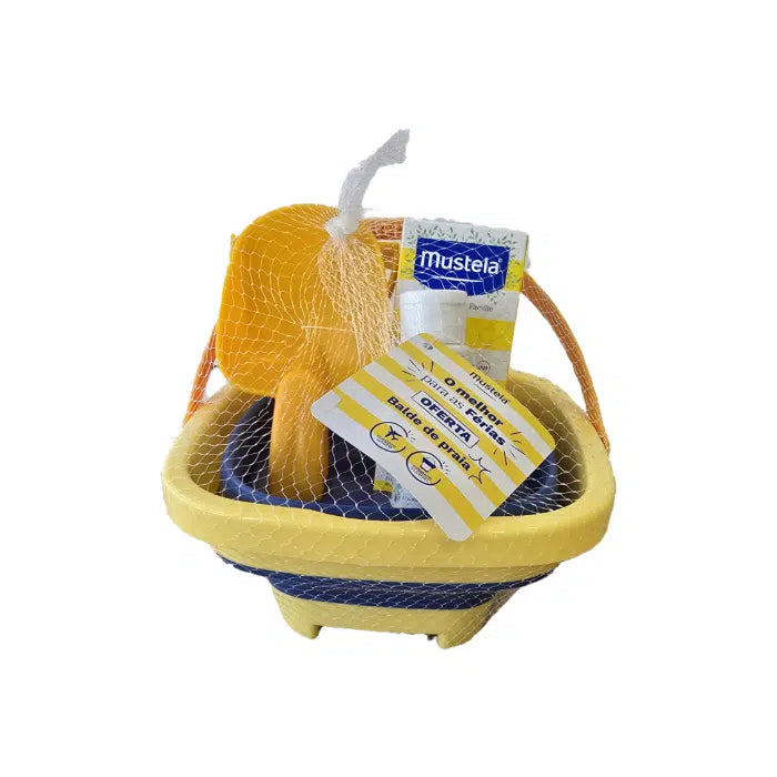 Mustela Solar Leite Solar SPF50+ & Gel Lavante Corpo e Cabelo com Oferta Balde de praia