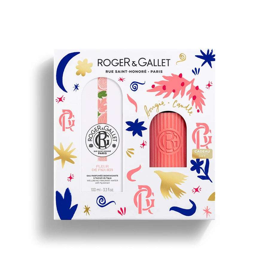Roger&Gallet Coffret Natal - Água Perfumada Fleur de Figuier + Vela FLEUR DE FIGUIER
