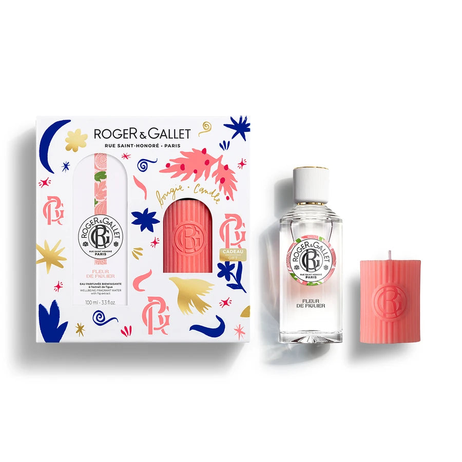 Roger&Gallet Coffret Natal - Água Perfumada Fleur de Figuier + Vela FLEUR DE FIGUIER