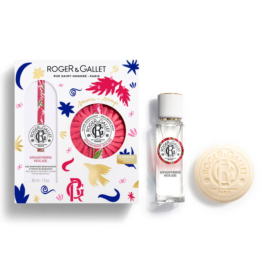 Roger&Gallet Coffret Natal - Água Perfumada Gingembre Rouge + Sabonete GINGEMBRE ROUGE