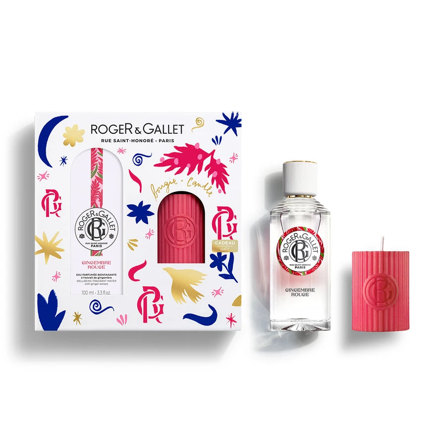 Roger&Gallet Coffret Natal - Água Perfumada Gingembre Rouge + Vela GINGEMBRE ROUGE