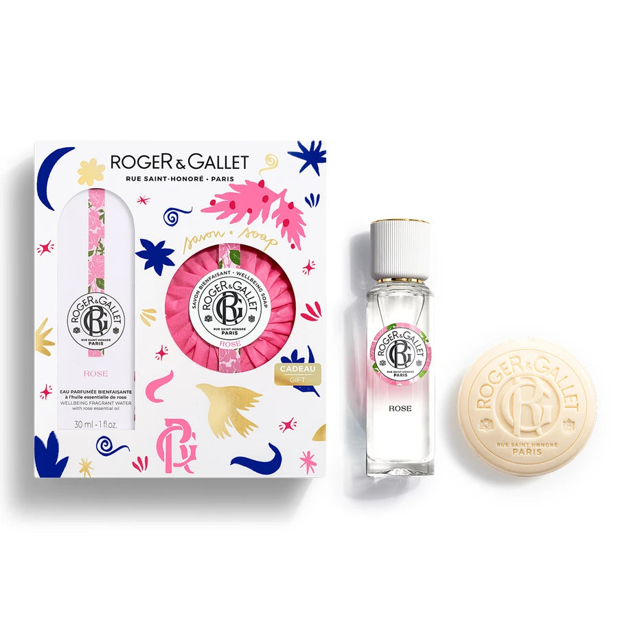 Roger&Gallet Coffret Natal - Água Perfumada Rose + Sabonete ROSE