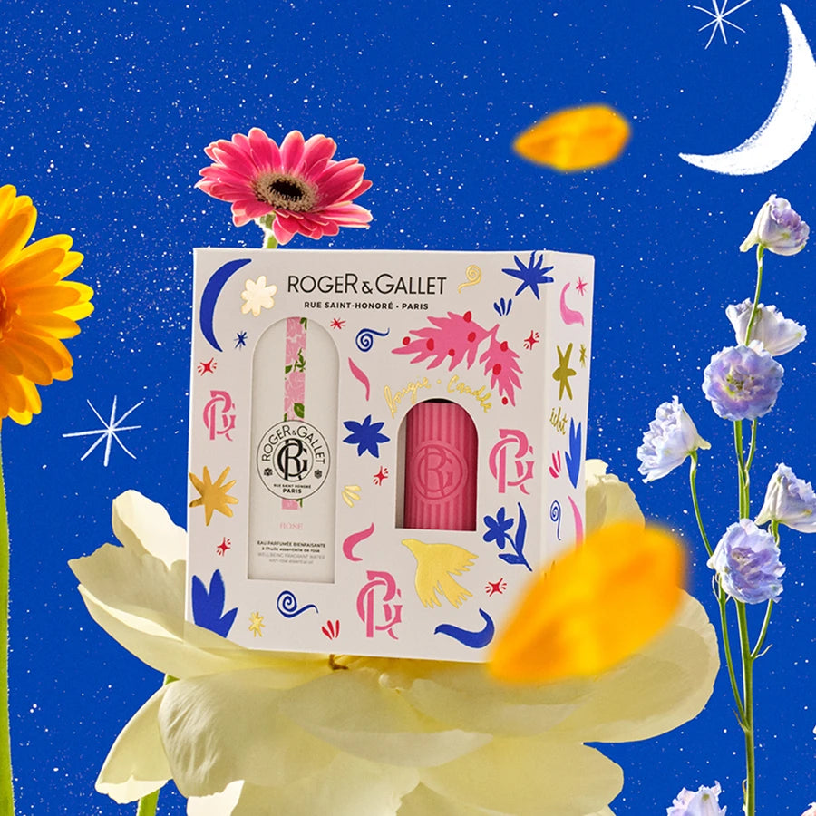 Roger&Gallet Coffret Natal - Água Perfumada Rose + Vela ROSE