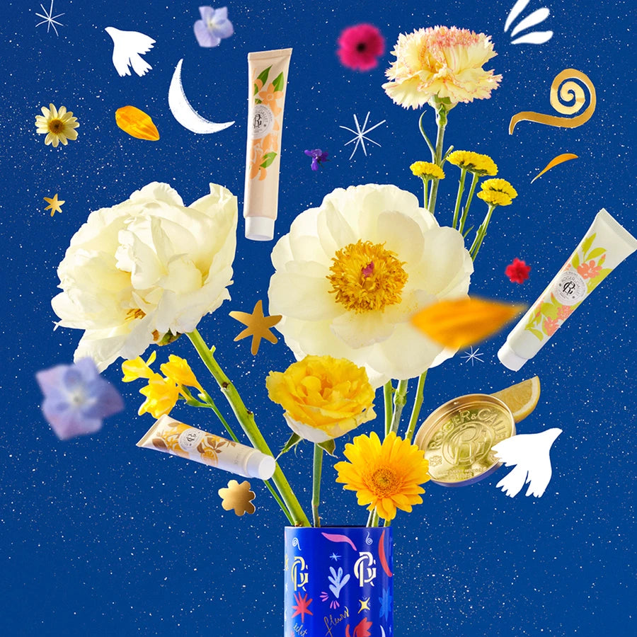 Roger & Gallet Coffret Natal - 3 Cremes de Mãos Néroli/Bois d'Orange/Osmanthus + Caixa Metálica NATAL