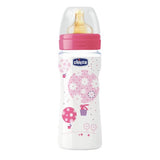 Chicco Biberão Látex Well-Being 4M+ 330ml Rosa + Oferta Biberão 150ml