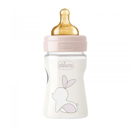 Chicco Biberão Original Touch Latex 0m+ 150ml Rosa