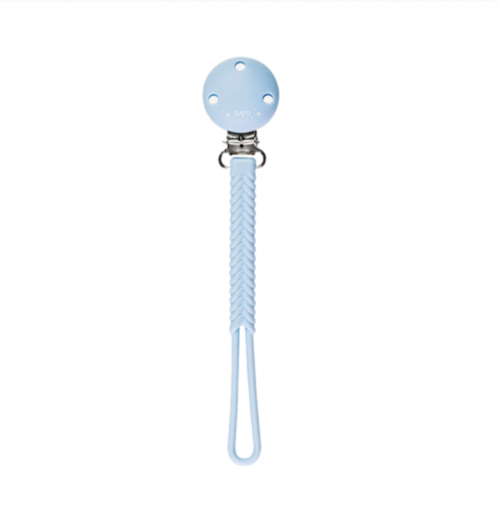 Saro Porta chupeta Trança de silicone