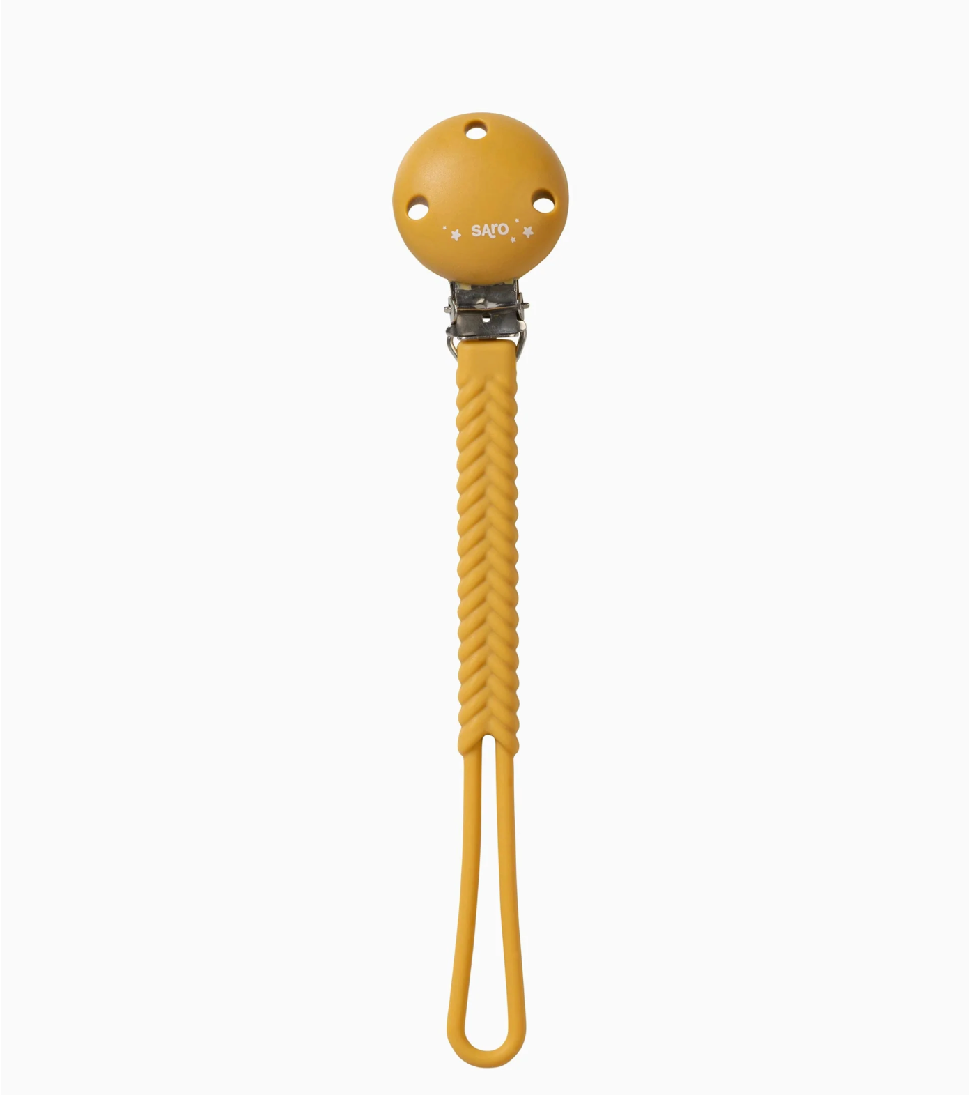 Saro Porta chupeta Trança de silicone