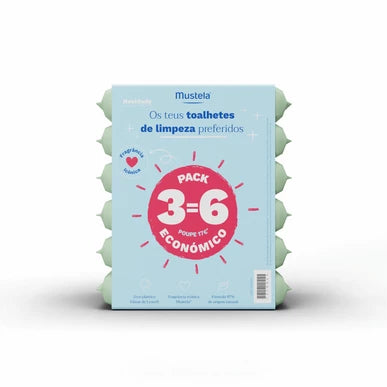 Mustela Toalhetes Lyocell BIO 60 Unidades Pack 6
