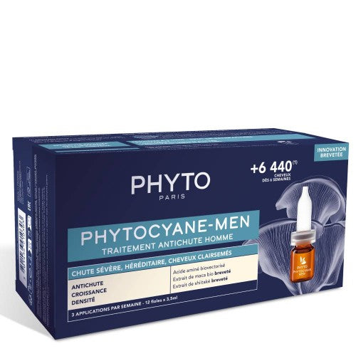 Phyto Phytocyane Men Ampolas Antiqueda 12 ampolas x 3,5ml