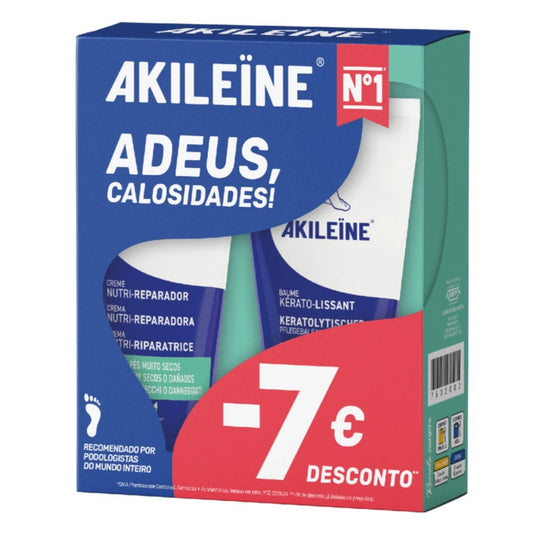 Akileine Creme Nutri-Reparador 75ml + Bálsamo Querato-Alisante 75ml