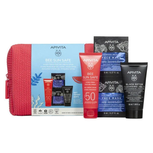Apivita Bee Sun Safe Gel-Creme rosto SPF50+ 50ml + Oferta + Bolsa