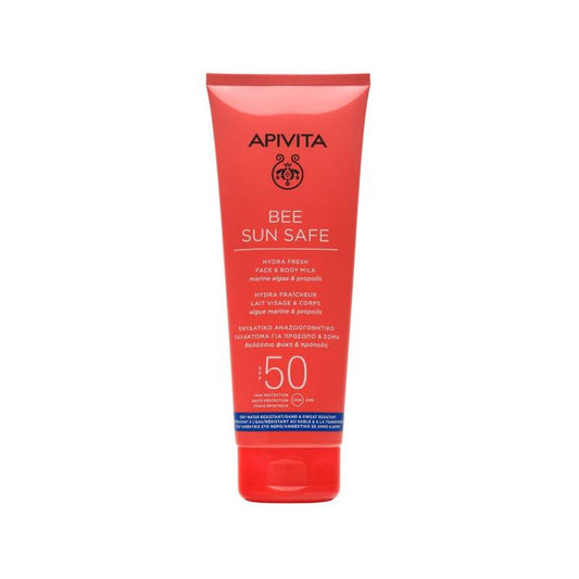 Apivita Bee Sun Safe Leite Hidra Refrescante Rosto e Corpo SPF50 - 200ml