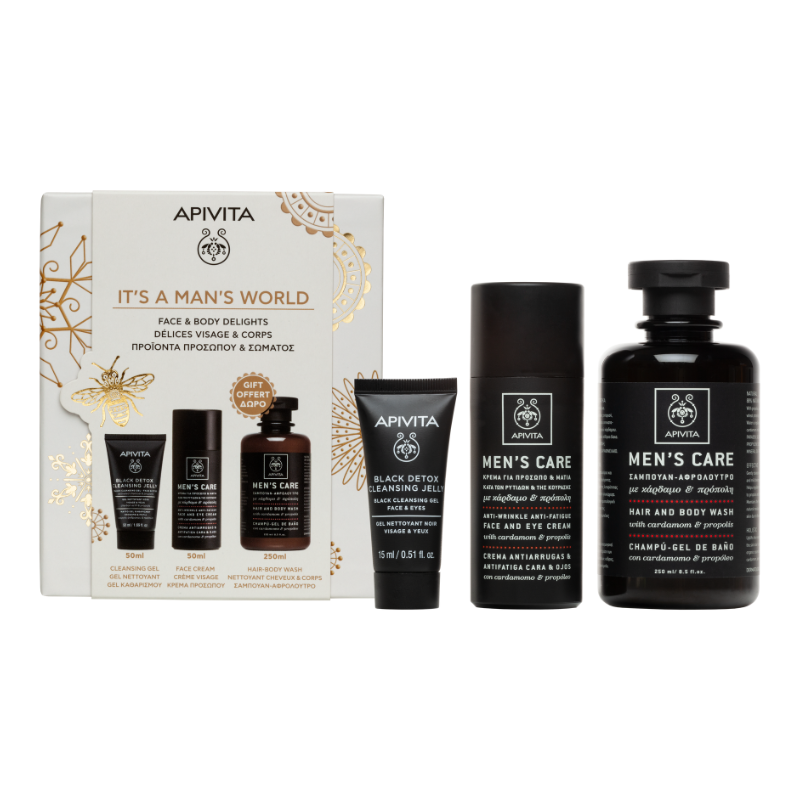 Apivita Coffret Natal Homem Cuidados de Rosto e Corpo