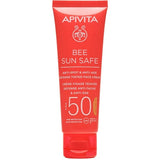 Apivita Bee Sun Safe Creme de Rosto Defesa Antimanchas e Antienvelhecimento com cor SPF50 - 50ml