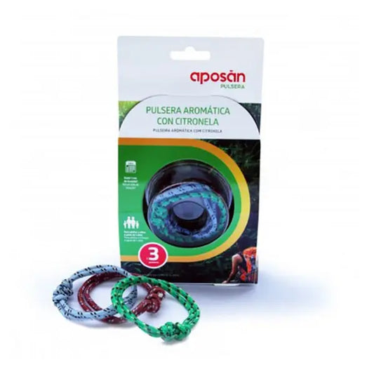 Aposan Pulseira Aromática com Citronela Nó Marinheiro