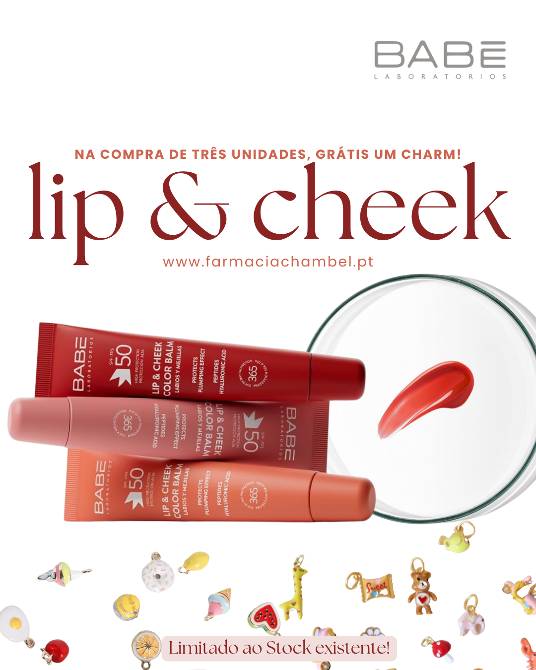 Babé Lip & Cheek Bálsamo com cor SPF50 20ml