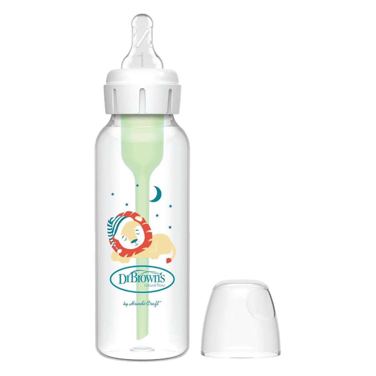 Dr. Brown's Options+ Biberão Anticólicas Boca Estreita 250ml (Tetina silicone Nível 1)