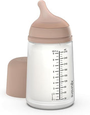 Suavinex Zero Zero Biberão Anticólicas Silicone Fluxo Médio 270 mL +3m