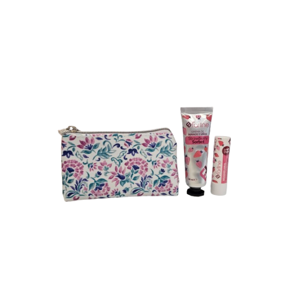Farline Bolsa Creme de Mãos + Stick Labial Morango