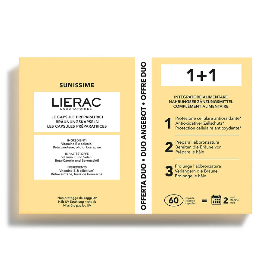 Lierac Sunissime Duo Cápsulas Preparadoras - 2x30 cápsulas
