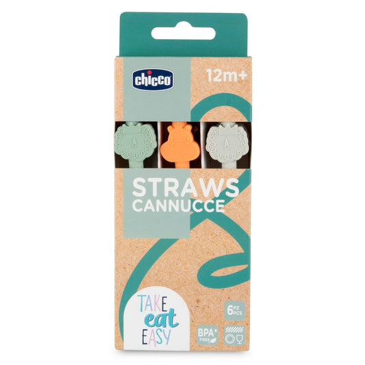 Chicco Palhinhas de Silicone x 6 (12M+)