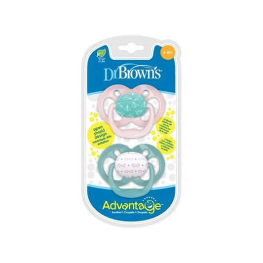 Dr. Brown's Advantage Revers Chupeta Sortido 6-18m