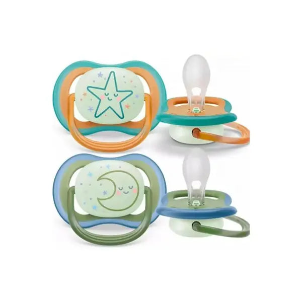 Philips Avent Chupeta Ultra Air Nighttime 18m+ Lua X2 Unidades