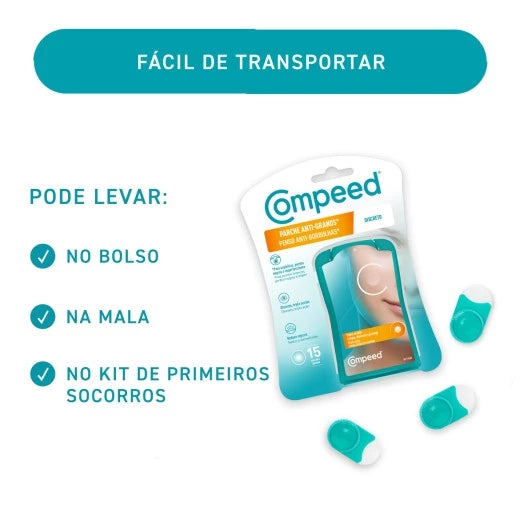 Compeed Anti-Borbulhas Penso Discreto x 15