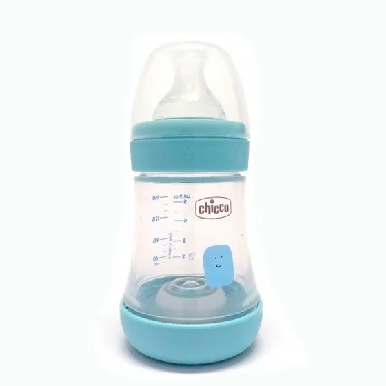Chicco Biberão Perfect5 Azul 150ml Slow Silicone