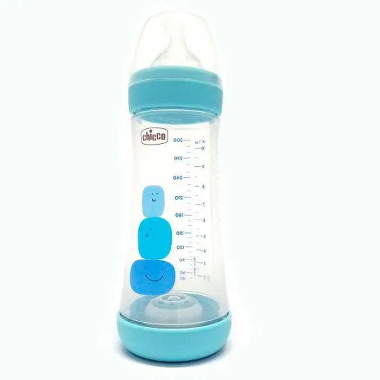 Chicco Biberão Perfect5 Azul 300ml Fast Silicone