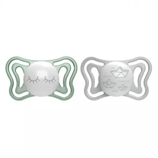 Chicco Physioforma Light Chupetas 16-36M Silicone Verde Luminoso X2 UN