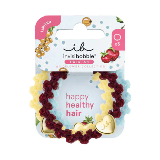 Invisibobble Elásticos Twistar Wildflower Cherry Twist x 3