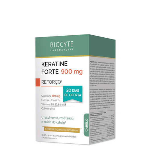 Biocyte Keratine Forte 900 mg Trio cápsulas