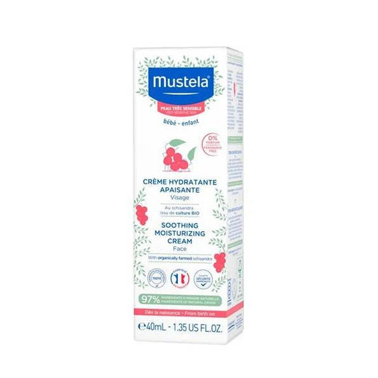 Mustela Creme Hidratante Calmante Rosto 0% Perfume
