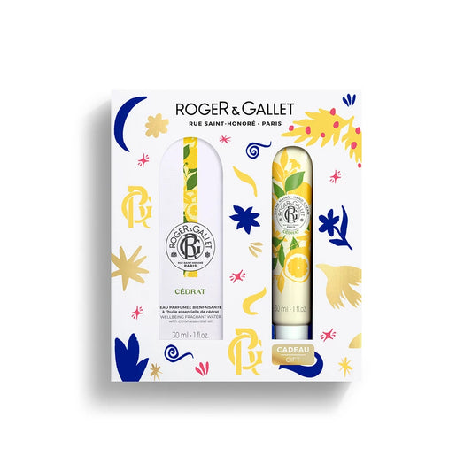 Roger&Gallet Coffret Natal - Água Perfumada Cédrat + Creme de Mãos CÉDRAT