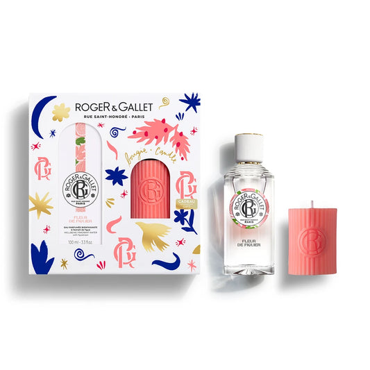 Roger&Gallet Coffret Natal - Água Perfumada Fleur de Figuier + Vela FLEUR DE FIGUIER