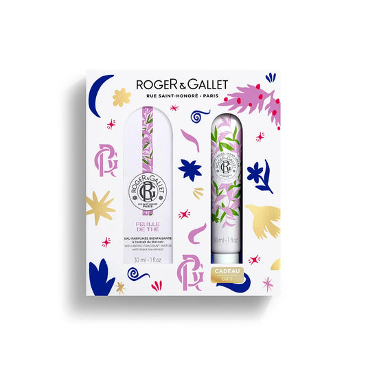 Roger&Gallet Coffret Natal - Água Perfumada Feuille de Thé + Creme de Mãos FEUILLE DE THÉ