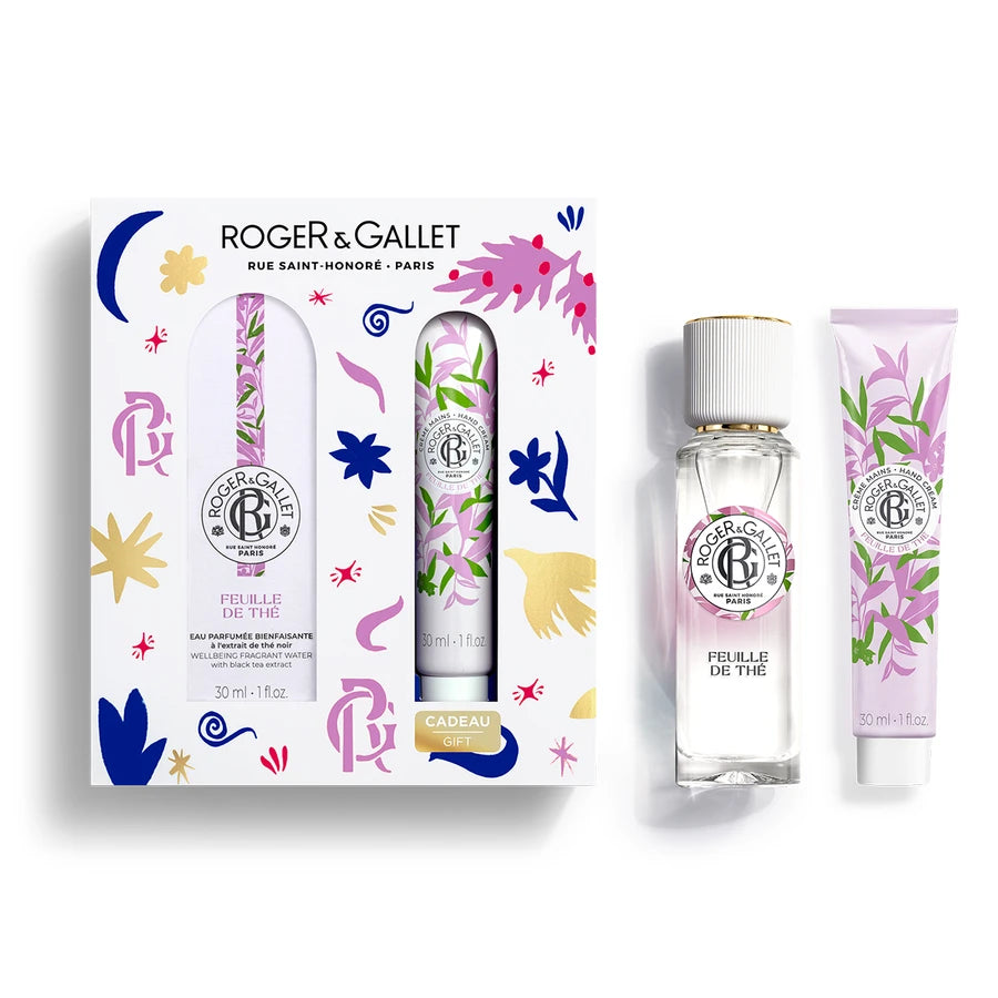 Roger&Gallet Coffret Natal - Água Perfumada Feuille de Thé + Creme de Mãos FEUILLE DE THÉ