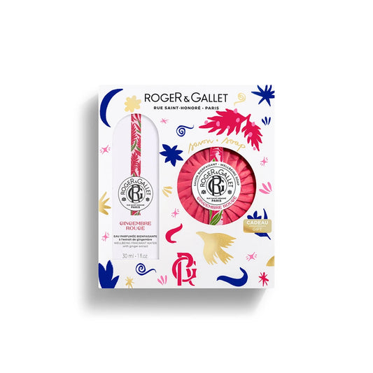 Roger&Gallet Coffret Natal - Água Perfumada Gingembre Rouge + Sabonete GINGEMBRE ROUGE