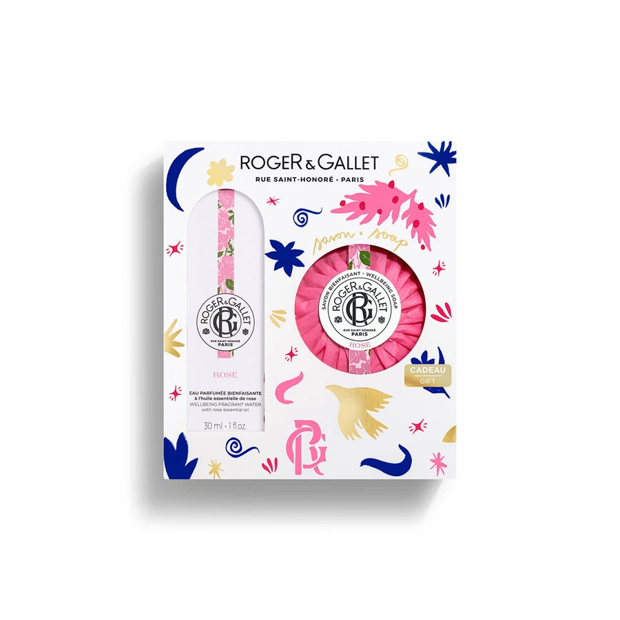 Roger&Gallet Coffret Natal - Água Perfumada Rose + Sabonete ROSE