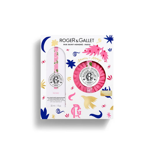 Roger&Gallet Coffret Natal - Água Perfumada Rose + Sabonete ROSE