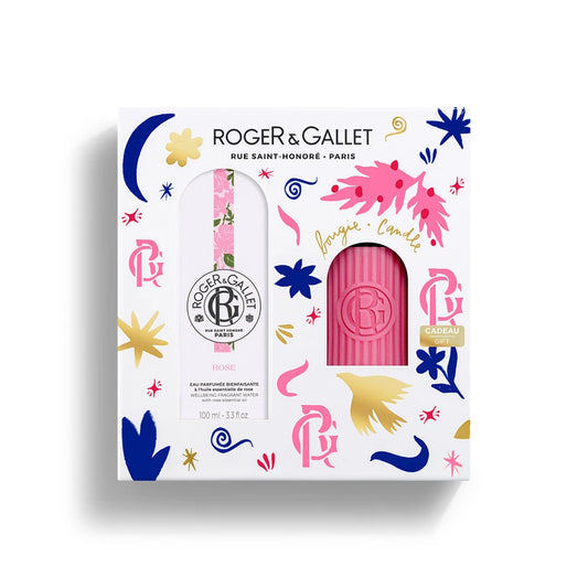 Roger&Gallet Coffret Natal - Água Perfumada Rose + Vela ROSE