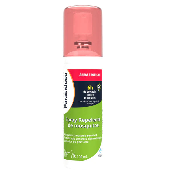 Parasidose Spray Repelente de Mosquitos Áreas Tropicais 100ml