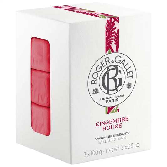 Roger & Gallet Gingembre Rouge Sabonete Sólido 3x100g